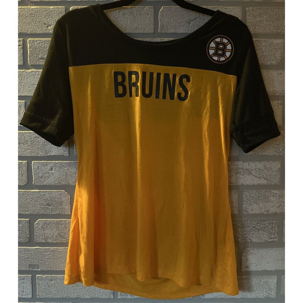 NHL BOSTON BRUINS Short Sleeve Womens Size Large